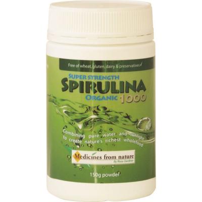 Medicines From Nature Organic Super Strength Spirulina 1000 Powder 150g